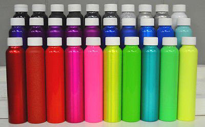 Aluminum Bottles for Powder Coating Samples - Sample Panels
