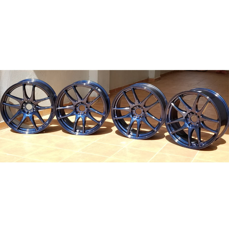 Midnight Blue Metallic Powder Coating Paint 1 LB - Powder Coating Paint