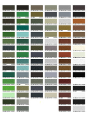 RAL Color Chart Powder Coat