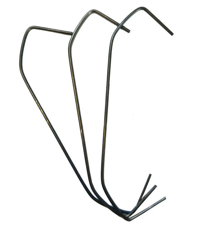 Powder Coating Hooks - V Hooks .062 x 4 Inch - 50 Hooks - Hanging Hooks
