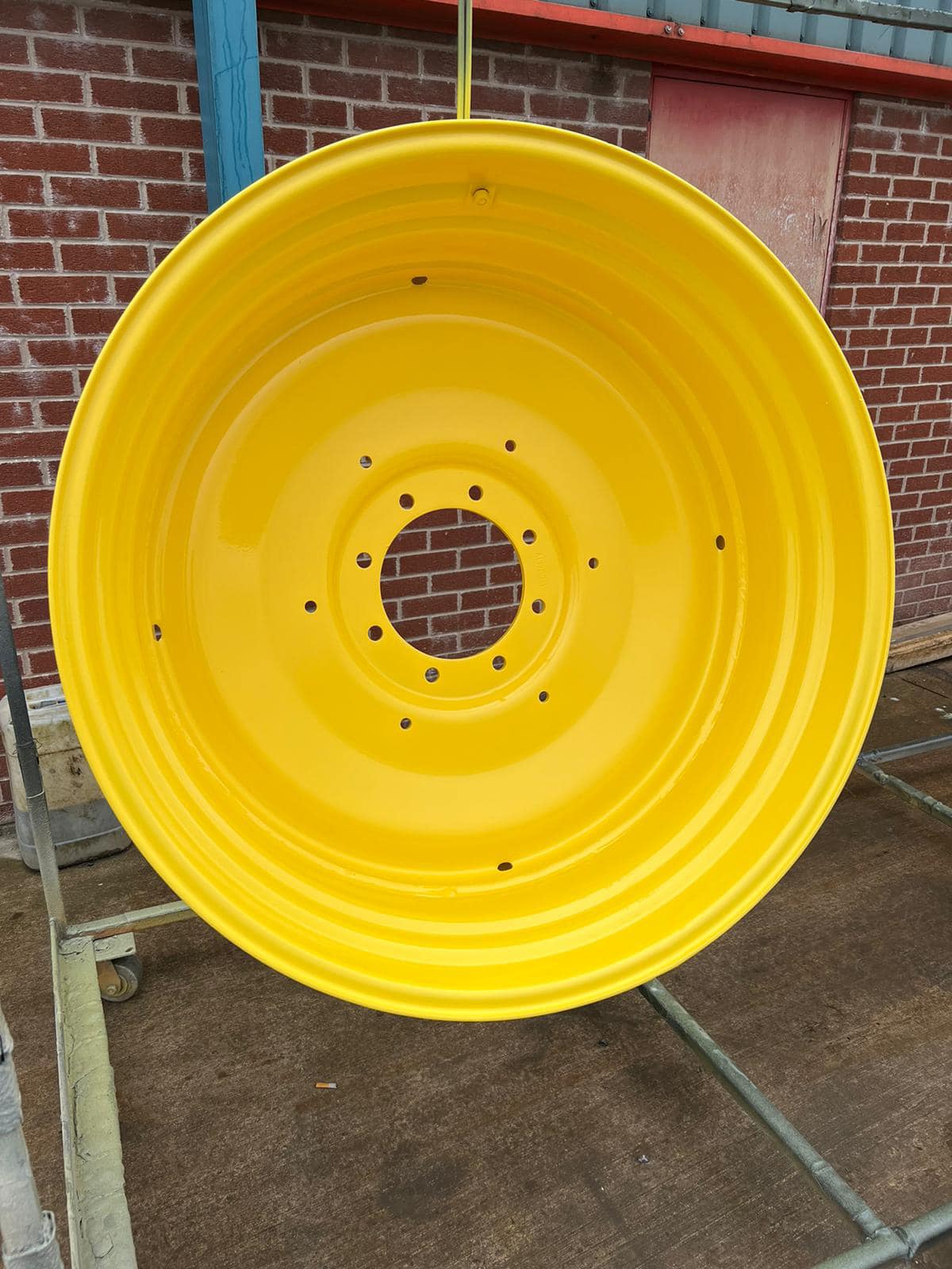 Ral 1018 zinc yellow powder coated rim