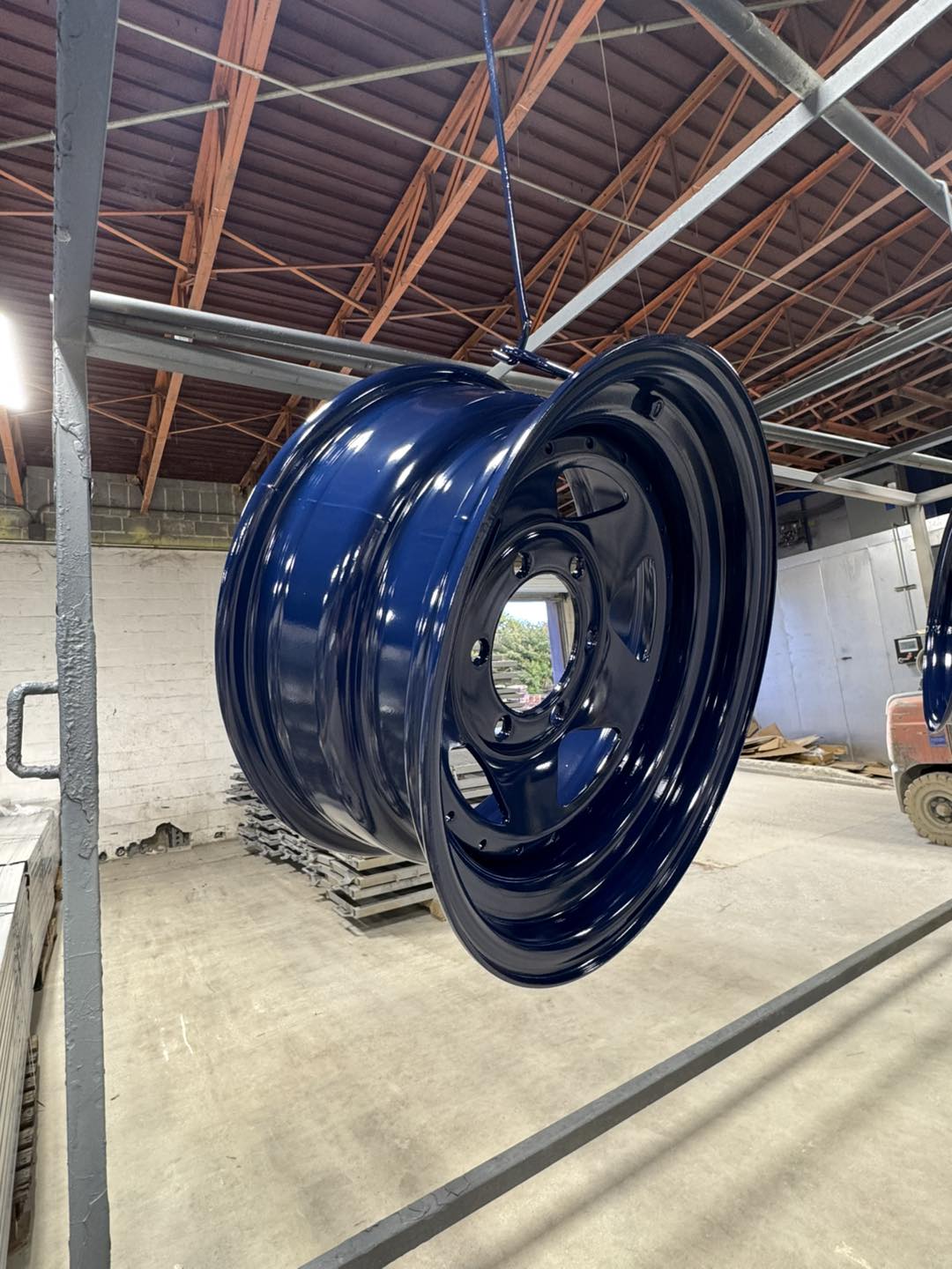 ral 5011 steel blue powder coated rim