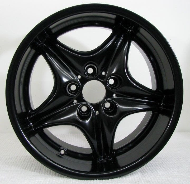 Satin Black Powder Coated Rim