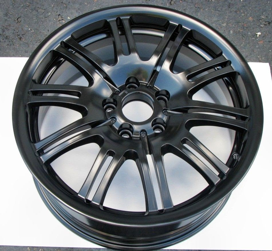 Satin Black Powder Coated Rims