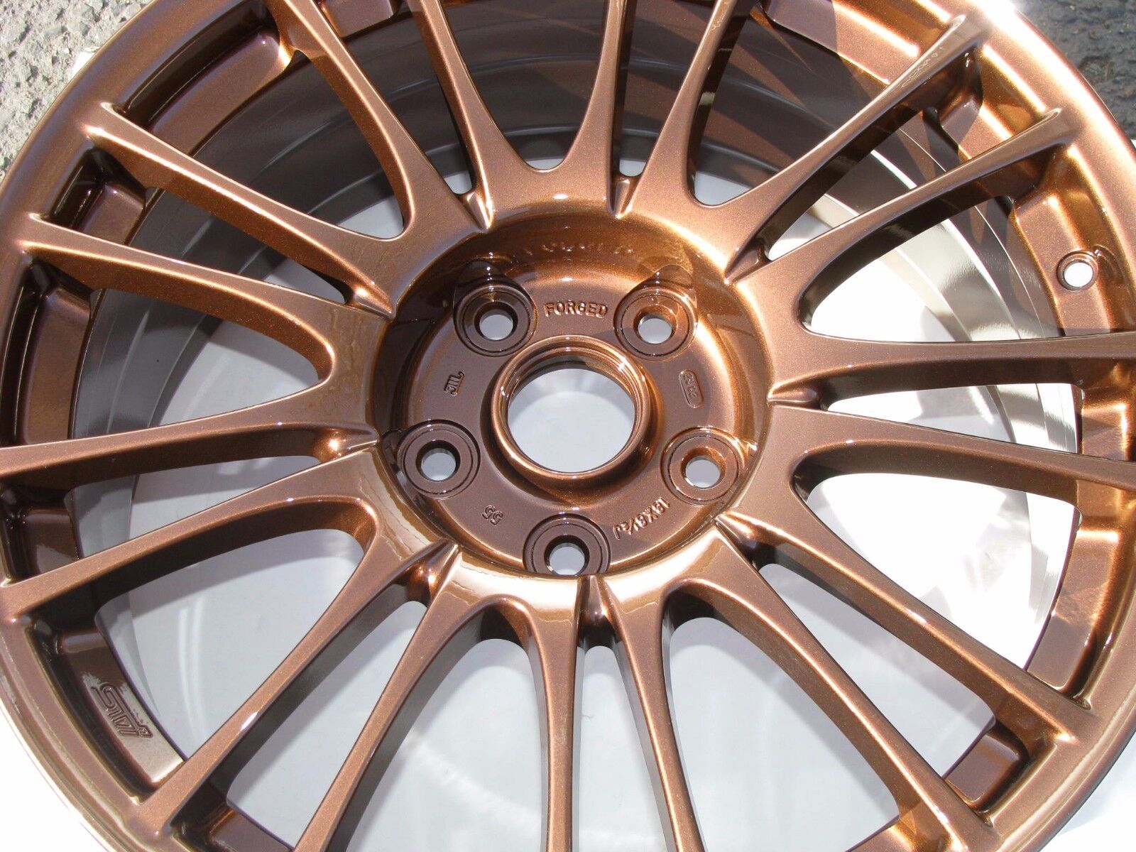Sterling Copper Metallic Powder Coat Wheel