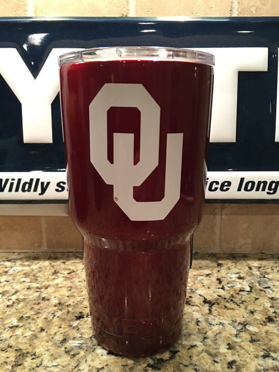 Maroon 20oz Powder Coated A&M YETI 