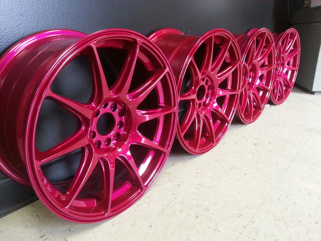 Transparent Candy Pink Raspberry Powder Coating Paint 1 LB - Powder Coating Paint