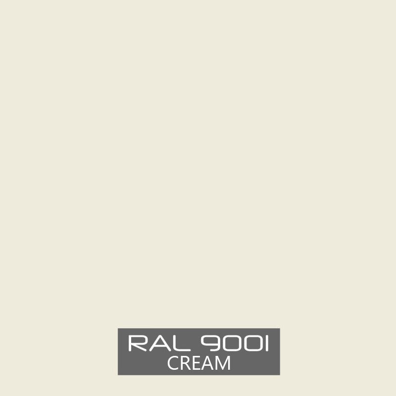 RAL 9001 cream powder coat paint