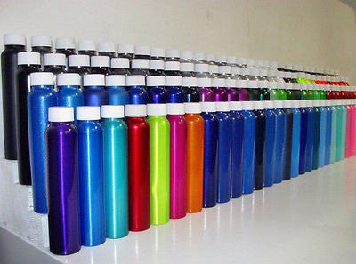 Aluminum Bottles for Powder Coating Samples - Sample Panels