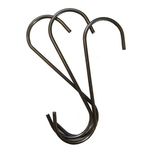 Powder Coating Hooks - S Hooks .120 x 4 Inch - 50 Hooks